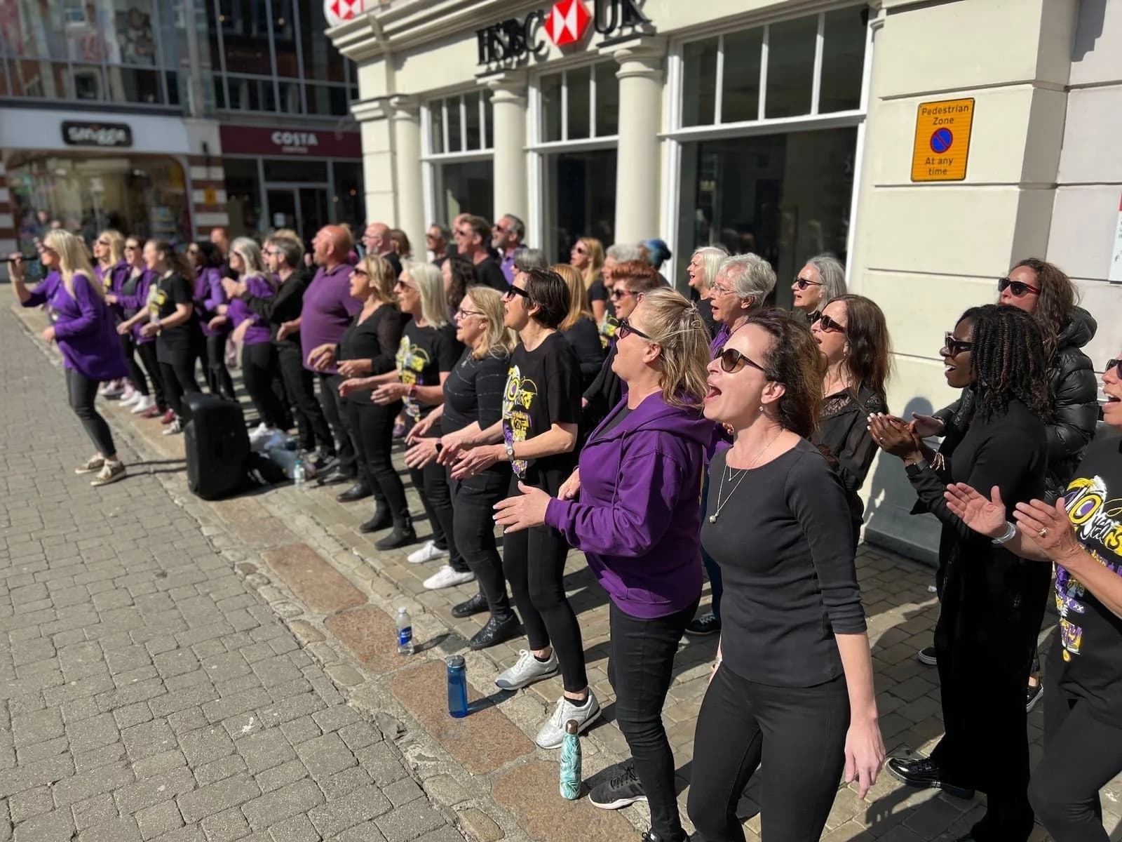 Live busking performance at Canterbury City Show